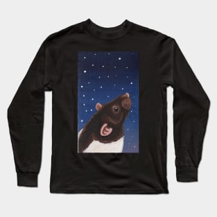 Agouti Hooded Rat Stargazing Long Sleeve T-Shirt